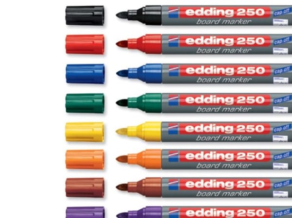 Tavlemarkør Edding 250 blå 1,5-3,0 mm (stk.)