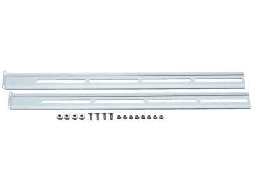 Aixcase AIX-19K1UMR-W - Skuffskinnesett for racktastatur - lysegrå, RAL 7035 - 1U - 19"