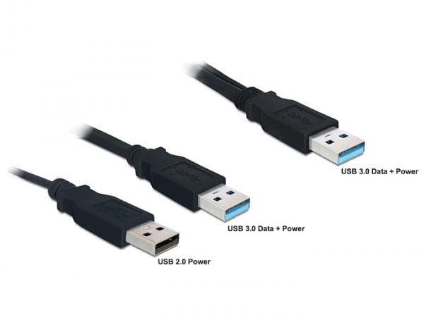 Delock - USB-kabel - USB-type A (hann) til USB (kun strøm), USB-type A (hann) - USB 3.0 - Kina