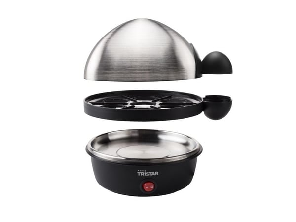 Tristar EK-3076 - Eggkoker - 360 W - rustfritt stål / svart