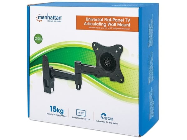 Manhattan 423670 Simple Monitor Wall Mount 33,0 cm (13) - 68,6 cm (27) Kallistustanko, siirrettävä