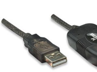Manhattan 150248, 10 m, USB A, USB A, USB 2.0, Hankjønn/hunkjønn, Sort