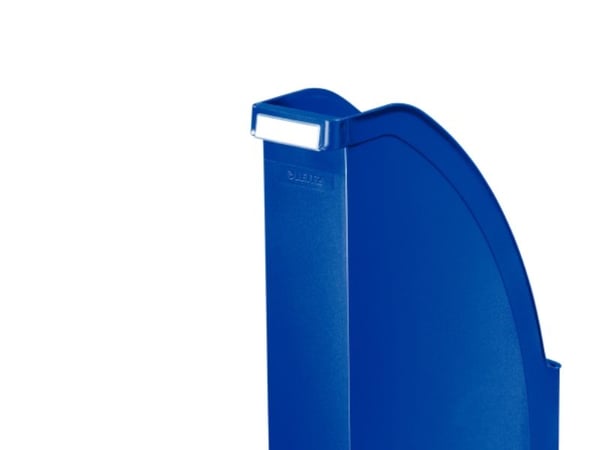 LEITZ arkivmappe Plus, DIN A4, polystyren, blå, kapasitet: 70 mm, med innfelt grep, høy front (2476-00-35)