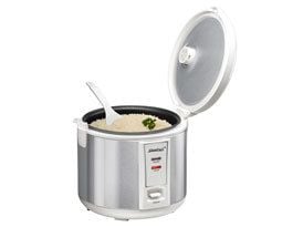 Steba RK 2 - Riskoker - 1.8 liter - 700 W - rustfritt stål / hvit