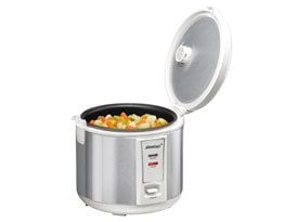 Steba RK 2 - Riskoker - 1.8 liter - 700 W - rustfritt stål / hvit