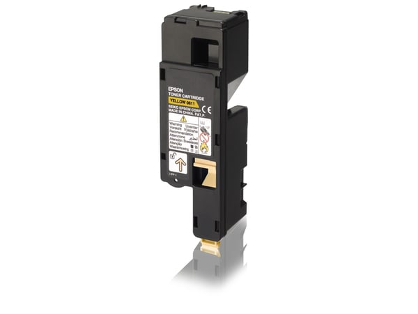 EPSON AL-C1700 HØYKAPASITET GUL TONERKASSETT 1400 SIDER PAKKE MED 1