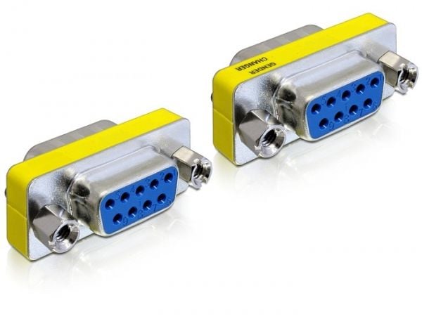 Delock - Seriell hann-hunnveksler - DB-9 (hunn) til DB-9 (hunn)