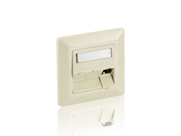 Equip 760304, Vit, ABS synthetics, Gjuten aluminium, Vanlig, Varje varumärke, RJ-45, 80 mm