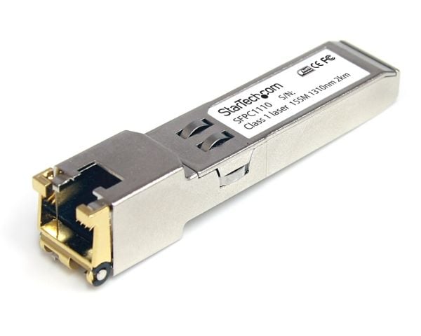 Startech Cisco SFP-GE-T Compatible SFP Module, 1000BASE-T, SFP to RJ45 Cat6/Cat5e, 10/100/1000 Mbps, RJ-45 (Copper) 100m, Cisco IE3400, IE3300, IE3...