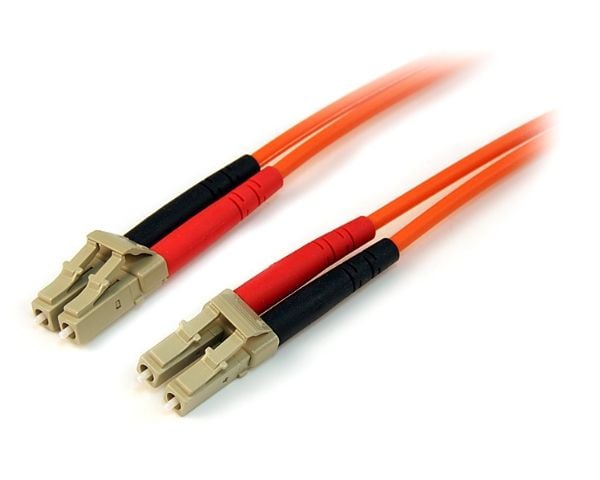 Startech 15m Fiber Optic Cable - Multimode Duplex 50/125 - LSZH - LC/LC - OM2 - LC to LC Fiber Patch Cable - Nettverkskabel - LC multimodus (hann) ...