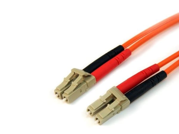 Startech 15m Fiber Optic Cable - Multimode Duplex 50/125 - LSZH - LC/LC - OM2 - LC to LC Fiber Patch Cable - Nettverkskabel - LC multimodus (hann) ...