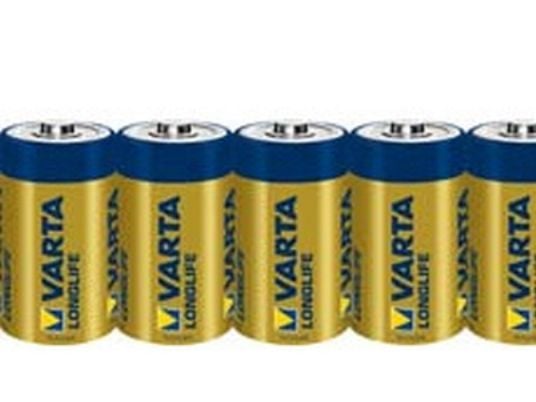 Varta 4114, Kertakäyttöinen akku, C, Alkali, 1,5 V, 6 kpl, Sininen, Keltainen