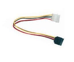 Gembird CC-SATA-PS, SATA 15-pinninen, Molex (4-pin), 0,15 m, Uros, Uros, 10 g