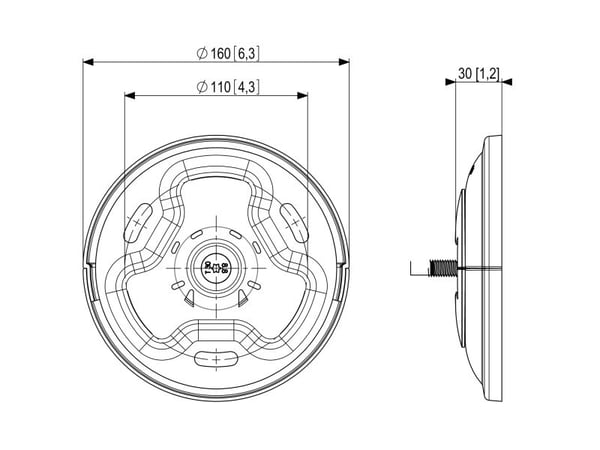 Vogel's Professional PUC 1011 - Monteringsutstyr (takplate) - for projektor