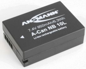 Ansmann A-Can NB 10 L - Batteri - Li-Ion - 850 mAh - for Canon PowerShot G1 X, G15, G3 X, SX40 HS, SX50 HS, SX60 HS