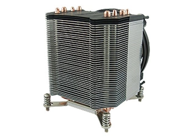 Inter-Tech K-17 - Prosessorkjøler - (for: LGA1156, LGA1155) - aluminium - 92 mm - 3U