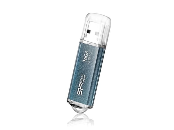 SILICON POWER Marvel M01 - USB-flashstasjon - 16 GB - USB 3.0 - isblå