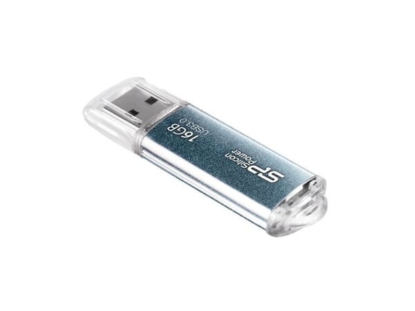 SILICON POWER Marvel M01 - USB-flashstasjon - 16 GB - USB 3.0 - isblå