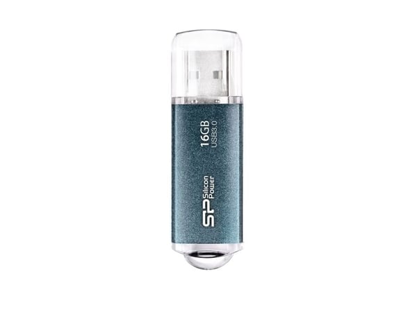SILICON POWER Marvel M01 - USB-flashstasjon - 16 GB - USB 3.0 - isblå