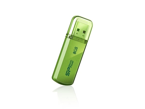 SILICON POWER Helios 101 - USB-flashstasjon - 8 GB - USB 2.0 - eplegrønn