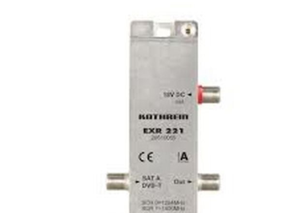 Kathrein EXR 221 SAT Multi-contact Unicable 2 Sisääntulot (multicontact): 3 (2 SAT/1 maa) Tilaajien määrä: 2 Quad-LNB-kykyinen, valmiustila-toiminto