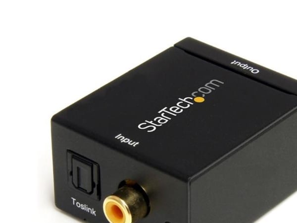 StarTech.com Digital koaxial SPDIF eller optisk Toslink till stereo RCA audio-konverterare - Koaxial/optisk digital ljudkonverterare - svart - för ...