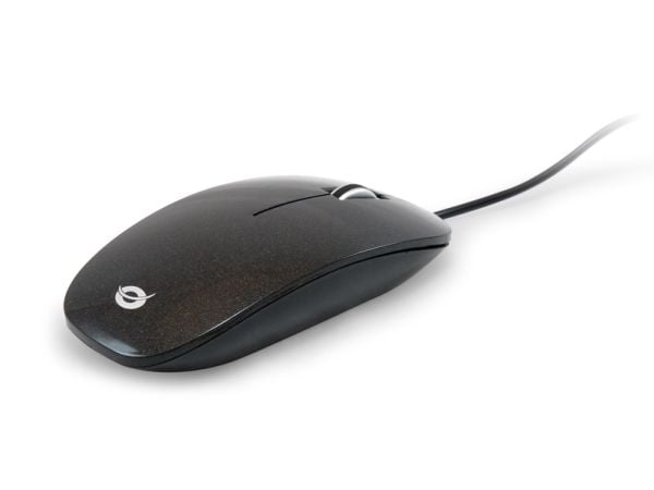 Conceptronic CLLM3BDESK, Molempikätinen, Optinen, USB A-tyyppi, 800 DPI, Musta, Harmaa
