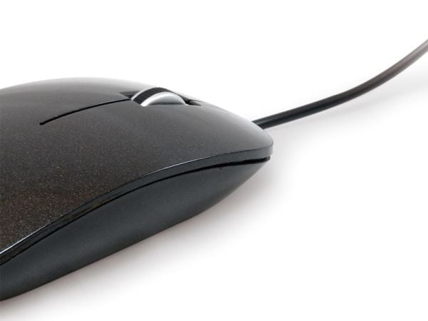 Conceptronic CLLM3BDESK, Molempikätinen, Optinen, USB A-tyyppi, 800 DPI, Musta, Harmaa