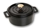 STAUB - Cocotte med lock - 12 cm - 400 ml - rund - svart