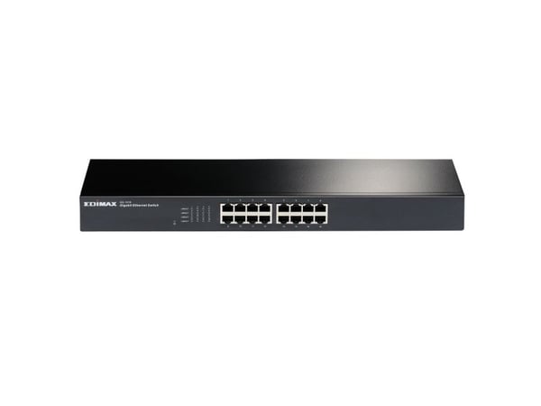 Edimax GS-1016 - Switch - 16 x 10/100/1000 - rackmonterbar