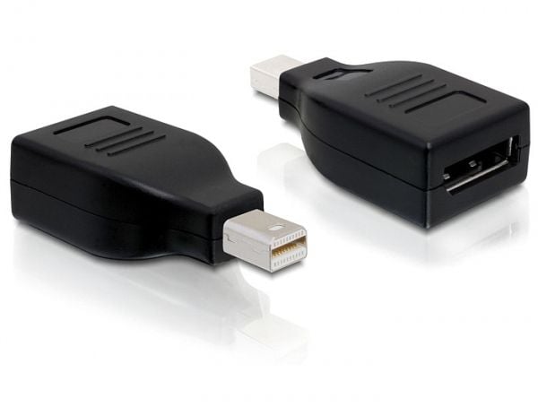 DeLOCK 65238, mini Displayport 1.2, Displayport, Musta