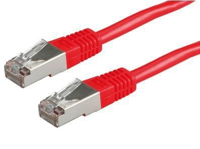 ROLINE S/FTP (PiMF) Patch Cord Cat.6, red 5.0m, Rød