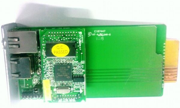 PowerWalker NMC Card - Adapter for fjernstyrt administrasjon - 10/100 Ethernet - svart - for PowerWalker VFI 1000, VFI 10000, VFI 1500, VFI 2000, V...