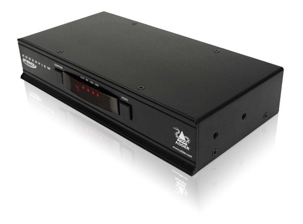 AdderView 4PRO DisplayPort - KVM / lydsvitsj - 4 x KVM/lyd - 1 lokalbruker - stasjonær