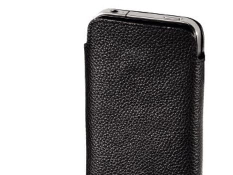 Hama Mobile Phone Sleeve "Fabio", size L - Beskyttelsesmuffe for mobiltelefon - lær - svart - for Samsung Galaxy S, SL