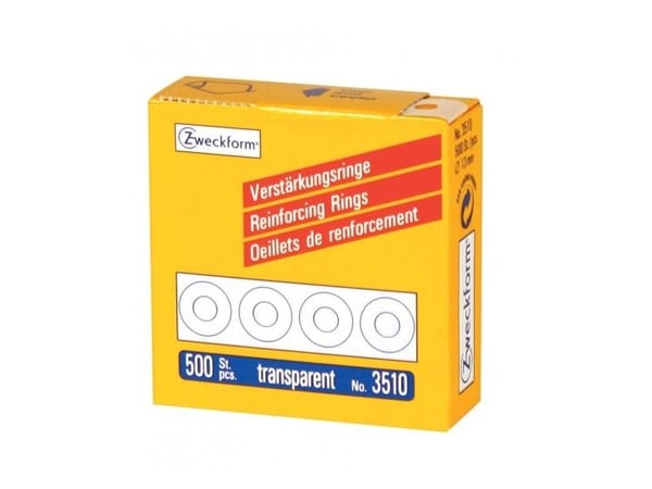 Avery - Forsterkningsring - blank (en pakke 500)