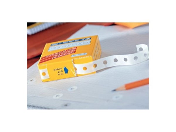 Avery - Forsterkningsring - blank (en pakke 500)