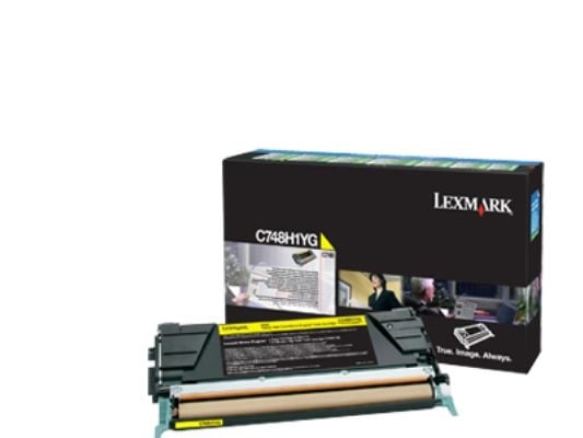 Lexmark - Høy ytelse - gul - original - tonerpatron LCCP, LRP - for Lexmark C748de, C748dte, C748e