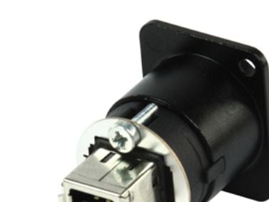 Neutrik NAUSB-B, USB A (F), USB B (M), Musta, Hopea
