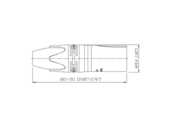Neutrik NTR-NC3FX, XLR, Sort, Sølv, Nickel, Polyamid, Polyoksymetylen (POM), Polyurethan, Zink-stål, Nickel, UL, UL 94 HB, IEC 61076-2-103, IP 40, ...