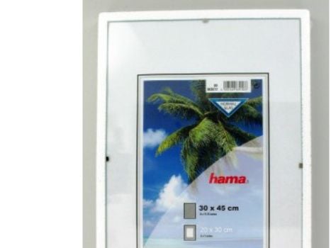 Hama Frameless Picture Holder Clip-Fix - Fotoholder - Designet for : 8x12 in (20x30 cm) - glass - rektangulær