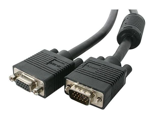 StarTech 15m Coax High Resolution Monitor VGA Video Extension Cable - VGA-forlengelseskabel - HD-15 (VGA) (hann) til HD-15 (VGA) (hunn) - 15 m - fo...