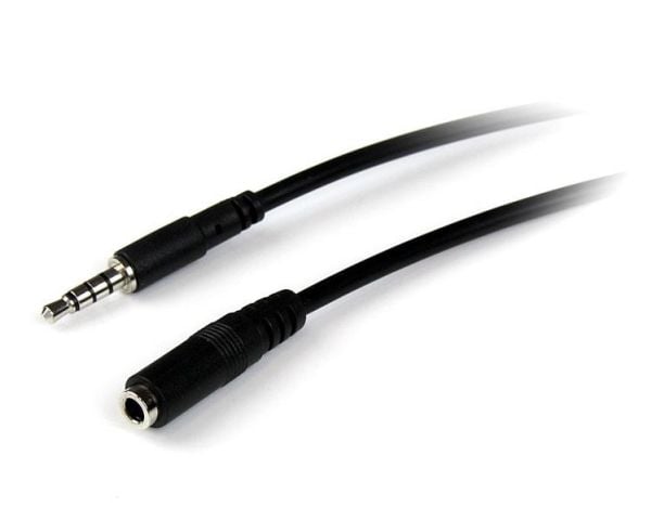 Startech 1m 3.5mm 4 Position TRRS Headset Extension Cable - M/F - audio Extension Cable for iPhone (MUHSMF1M) - Forlengerledning for hodesett - 4-p...