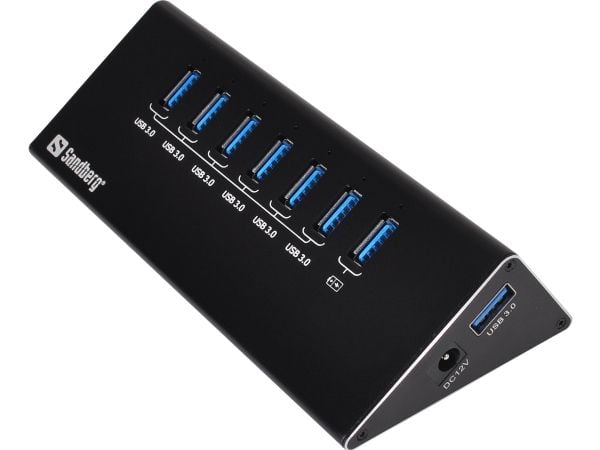Sandberg USB 3.0 Hub 7 ports - Hub - 7 x SuperSpeed USB 3.0 - stasjonær
