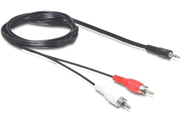 Delock - Äänikaapeli - stereo mini-jack uros stereo mini-jack uros - 5 m - musta