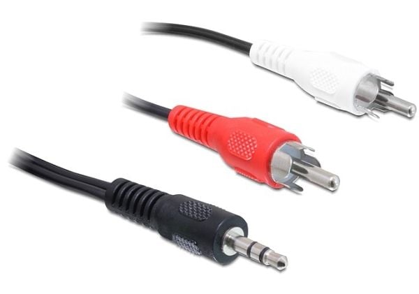 Delock - Äänikaapeli - stereo mini-jack uros stereo mini-jack uros - 5 m - musta