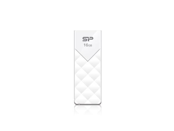 SILICON POWER Ultima U03 - USB-flashstasjon - 16 GB - USB 2.0 - snowy white