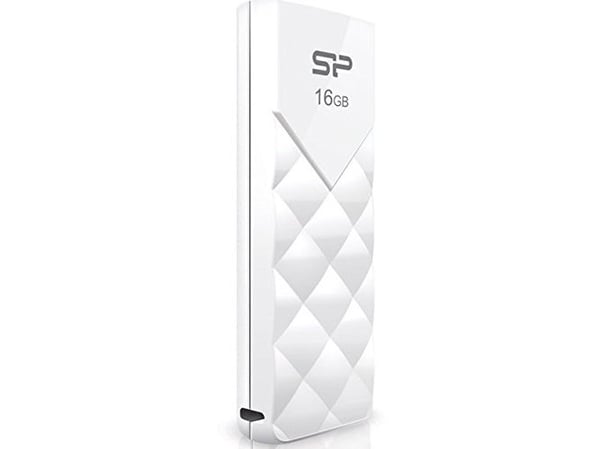 SILICON POWER Ultima U03 - USB-flashstasjon - 16 GB - USB 2.0 - snowy white