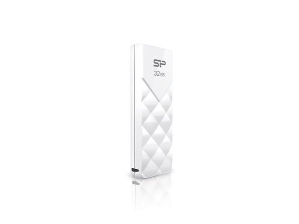SILICON POWER Ultima U03 - USB-flashstasjon - 32 GB - USB 2.0 - snowy white