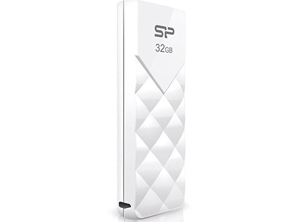 SILICON POWER Ultima U03 - USB-flashstasjon - 32 GB - USB 2.0 - snowy white